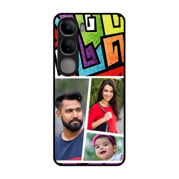 Vivo Y300 5G Custom Glass Phone CaseGraffiti Pattern Design
