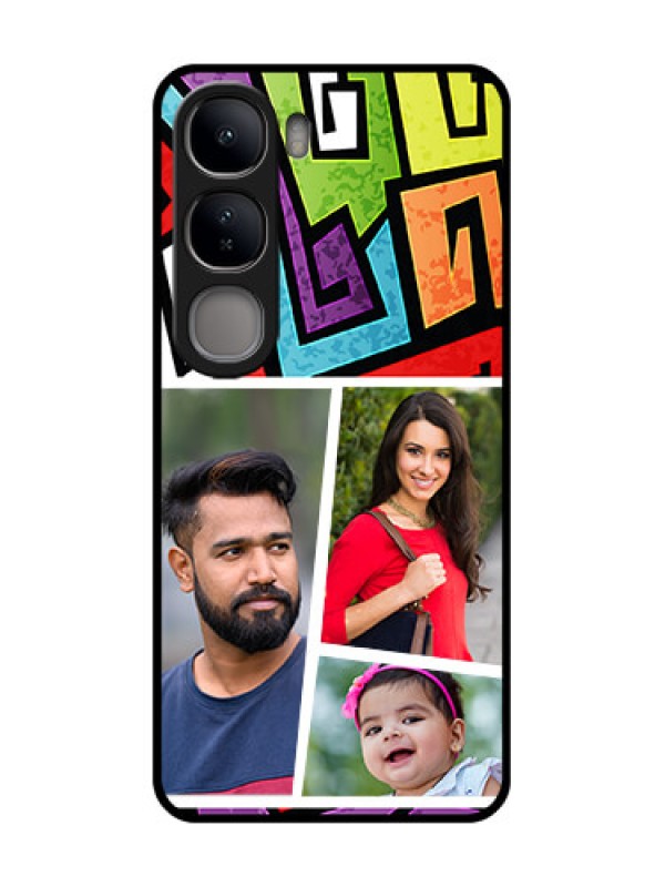 Custom Vivo Y300 5G Custom Glass Phone CaseGraffiti Pattern Design