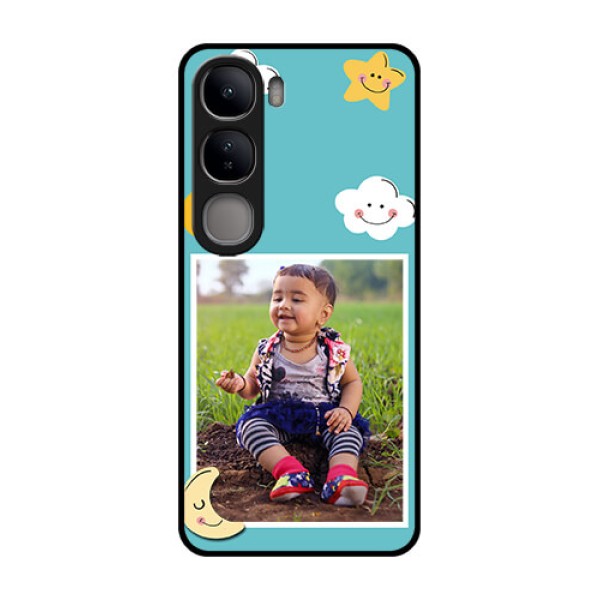 Vivo Y300 5G Custom Glass Phone CaseSmiley Kids Stars Design Vivo Y300 5G Custom Glass Phone CaseSmiley Kids Stars Design