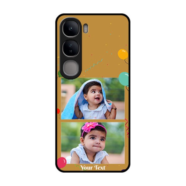 Vivo Y300 5G Custom Glass Phone CaseImage Holder With Birthday Celebrations Design