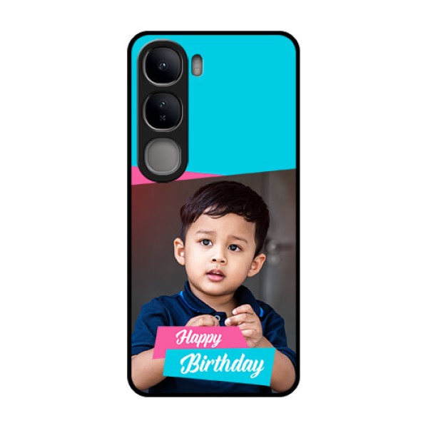 Vivo Y300 5G Custom Glass Phone CaseImage Holder With 2 Color Design