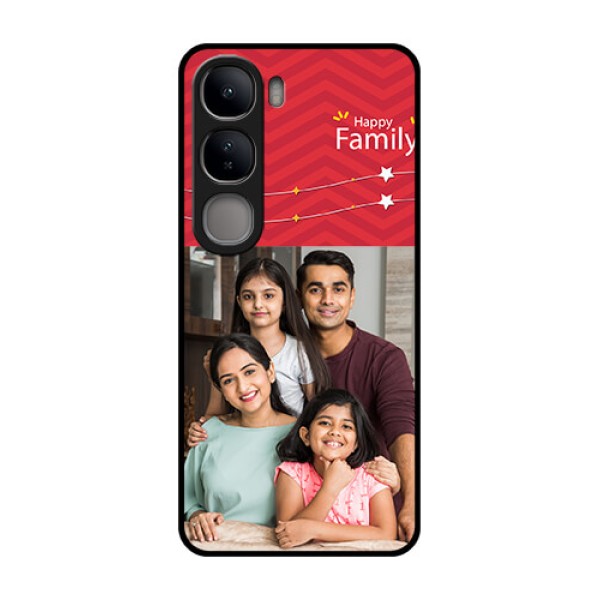 Vivo Y300 5G Custom Glass Phone CaseHappy Family Design