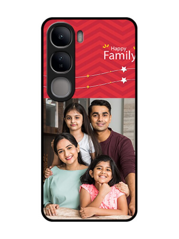 Custom Vivo Y300 5G Custom Glass Phone CaseHappy Family Design