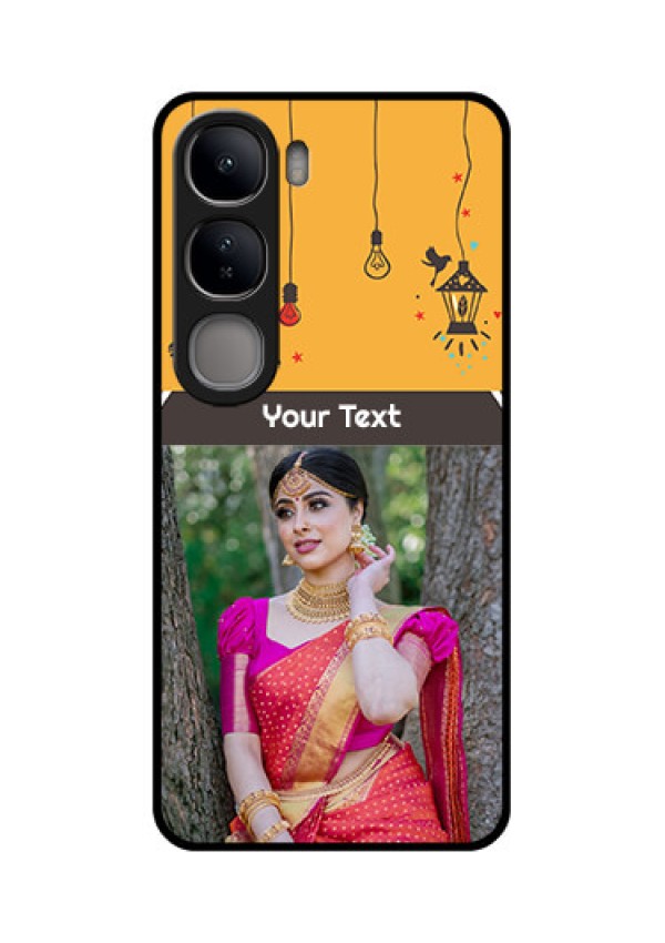 Vivo Y300 5G Custom Glass Phone CaseWith Family Picture And Icons