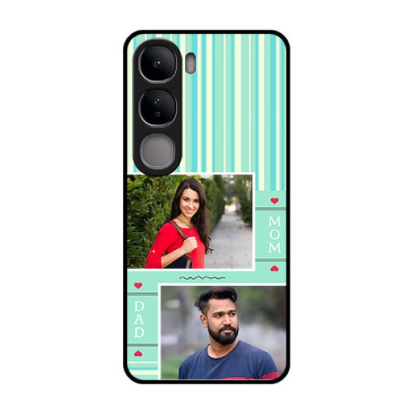 Vivo Y300 5G Custom Glass Phone CaseMom and Dad Pic Design