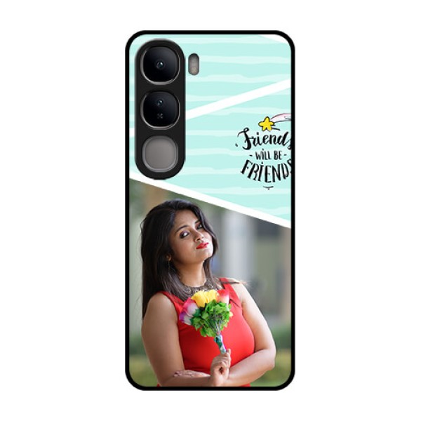 Vivo Y300 5G Custom Glass Phone CaseFriends Picture Icon Design Vivo Y300 5G Custom Glass Phone CaseFriends Picture Icon Design