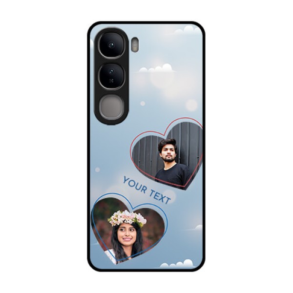 Vivo Y300 5G Custom Glass Phone CaseBlue Color Couple Design