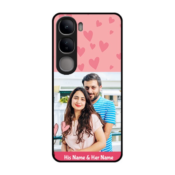 Vivo Y300 5G Custom Glass Phone CaseLove Design Peach Color Vivo Y300 5G Custom Glass Phone CaseLove Design Peach Color
