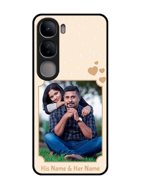 Custom Vivo Y300 5G Custom Glass Phone CaseWith Confetti Love Design