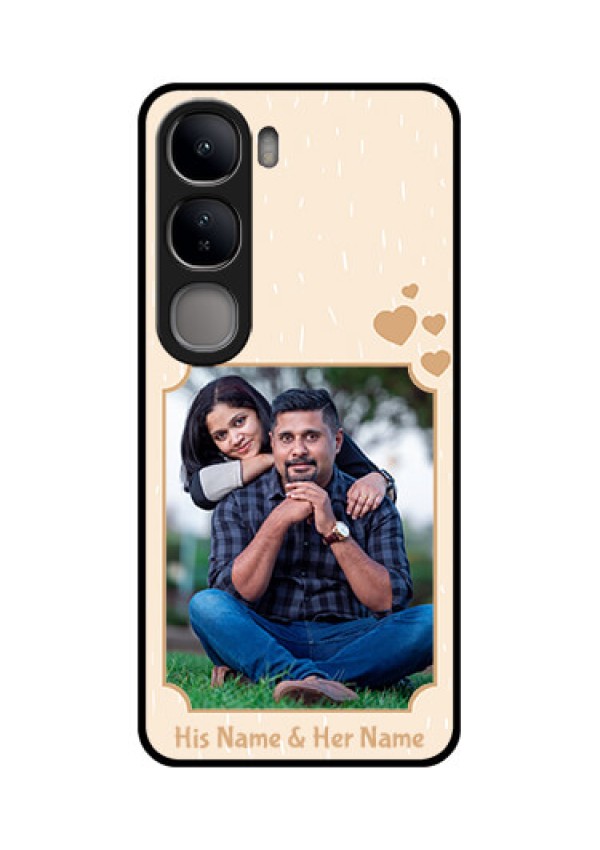 Vivo Y300 5G Custom Glass Phone CaseWith Confetti Love Design