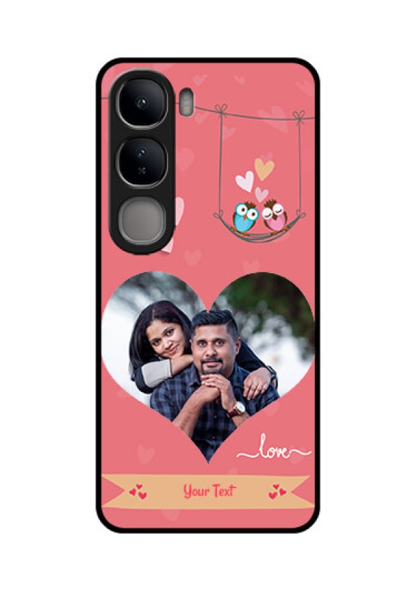 Vivo Y300 5G Custom Glass Phone CasePeach Color Love Design