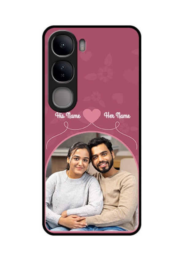 Vivo Y300 5G Custom Glass Phone CaseLove Floral Design