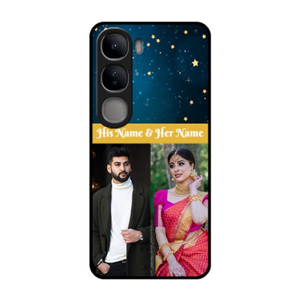 Vivo Y300 5G Custom Glass Phone CaseGalaxy Stars Backdrop Design