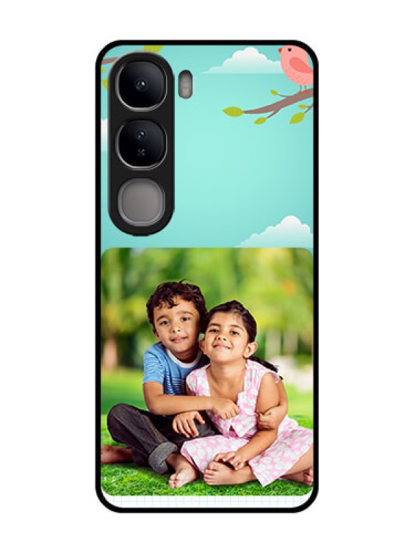 Custom Vivo Y300 5G Custom Glass Phone CaseDoodle Love Design