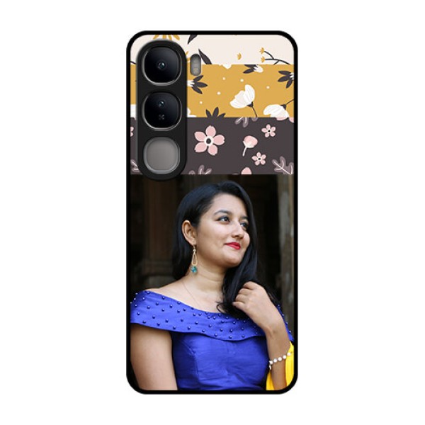 Vivo Y300 5G Custom Glass Phone CaseStylish Floral Design Vivo Y300 5G Custom Glass Phone CaseStylish Floral Design