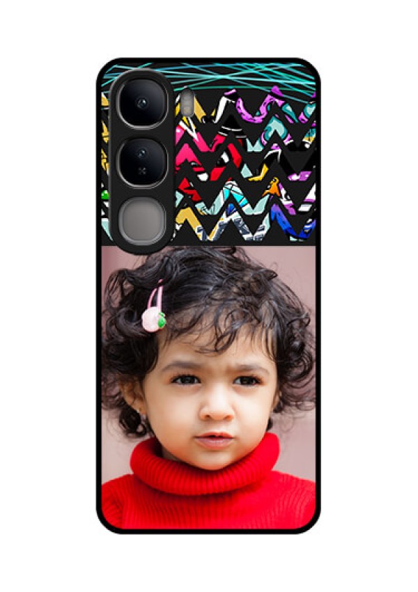 Vivo Y300 5G Custom Glass Phone CaseNeon Abstract Design