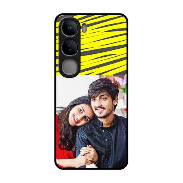 Vivo Y300 5G Custom Glass Phone CaseYellow Abstract Design