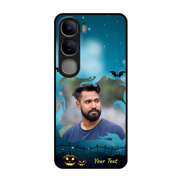 Vivo Y300 5G Custom Glass Phone CaseHalloween Frame Design