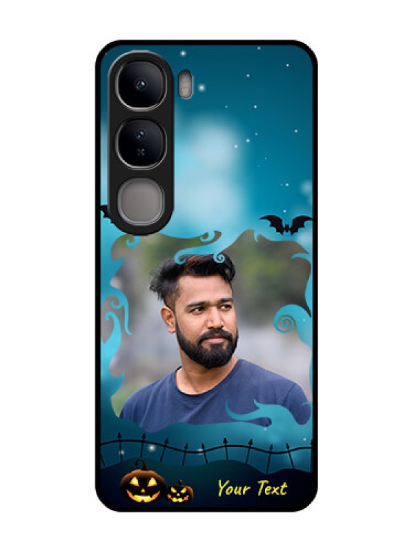 Custom Vivo Y300 5G Custom Glass Phone CaseHalloween Frame Design