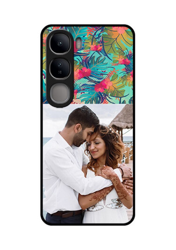 Vivo Y300 5G Custom Glass Phone CaseWatercolor Floral Design