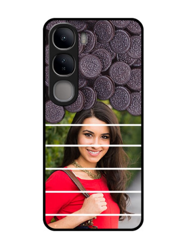 Custom Vivo Y300 5G Custom Glass Phone CaseWith Oreo Biscuit Design