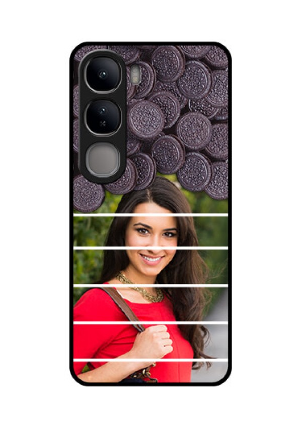Vivo Y300 5G Custom Glass Phone CaseWith Oreo Biscuit Design