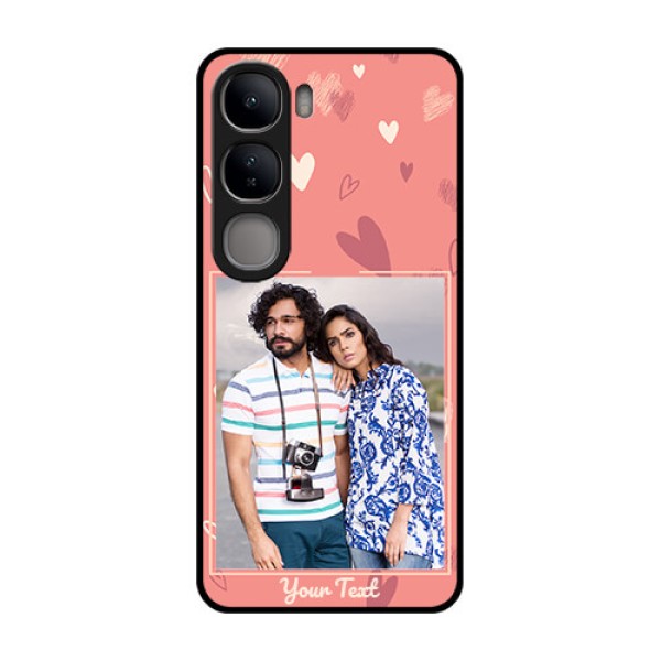 Vivo Y300 5G Custom Glass Phone CaseLove Doodle Art Design Vivo Y300 5G Custom Glass Phone CaseLove Doodle Art Design