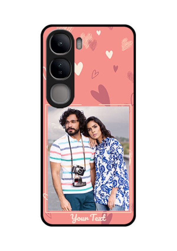 Vivo Y300 5G Custom Glass Phone CaseLove Doodle Art Design