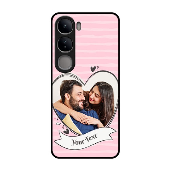 Vivo Y300 5G Custom Glass Phone CaseVintage Heart Design