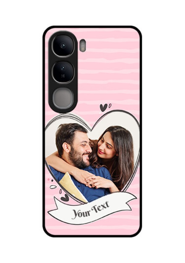Vivo Y300 5G Custom Glass Phone CaseVintage Heart Design