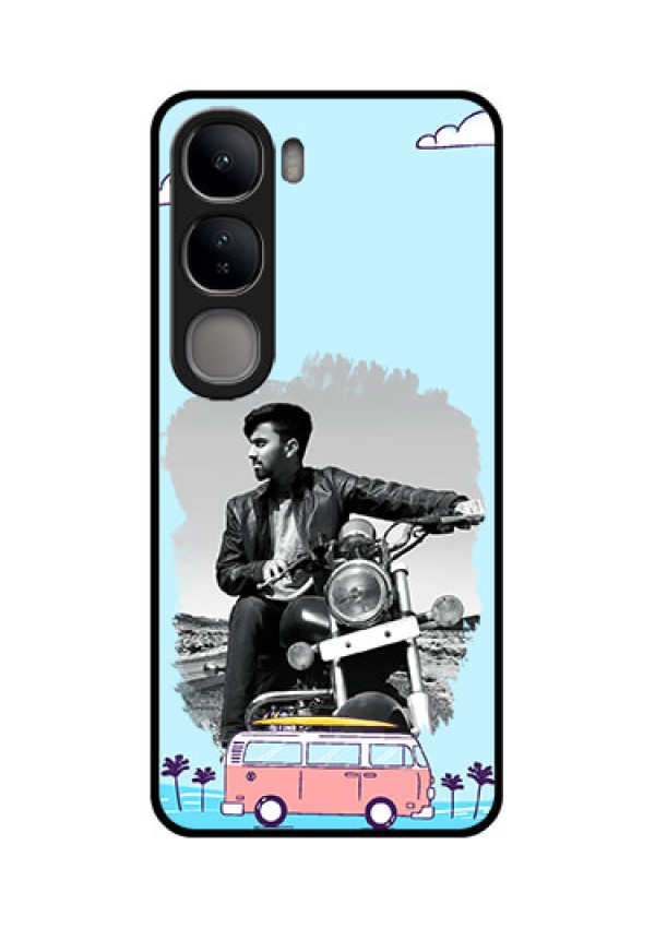 Vivo Y300 5G Custom Glass Phone CaseTravel and Adventure Design