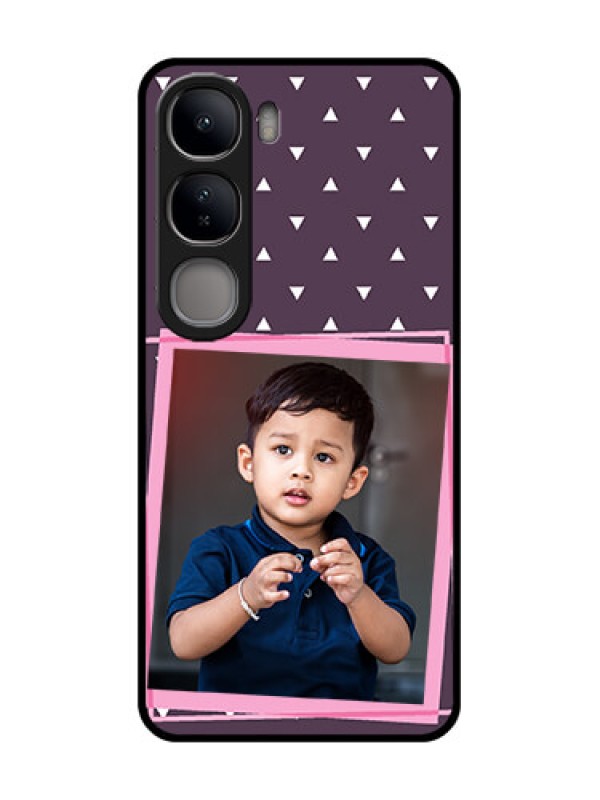 Custom Vivo Y300 5G Custom Glass Phone CaseTriangle Pattern Dotted Design