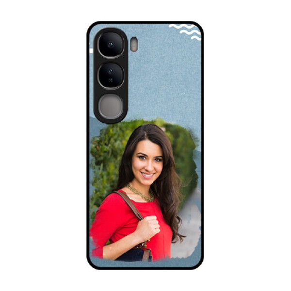 Vivo Y300 5G Custom Glass Phone CaseGrunge Line Art Design