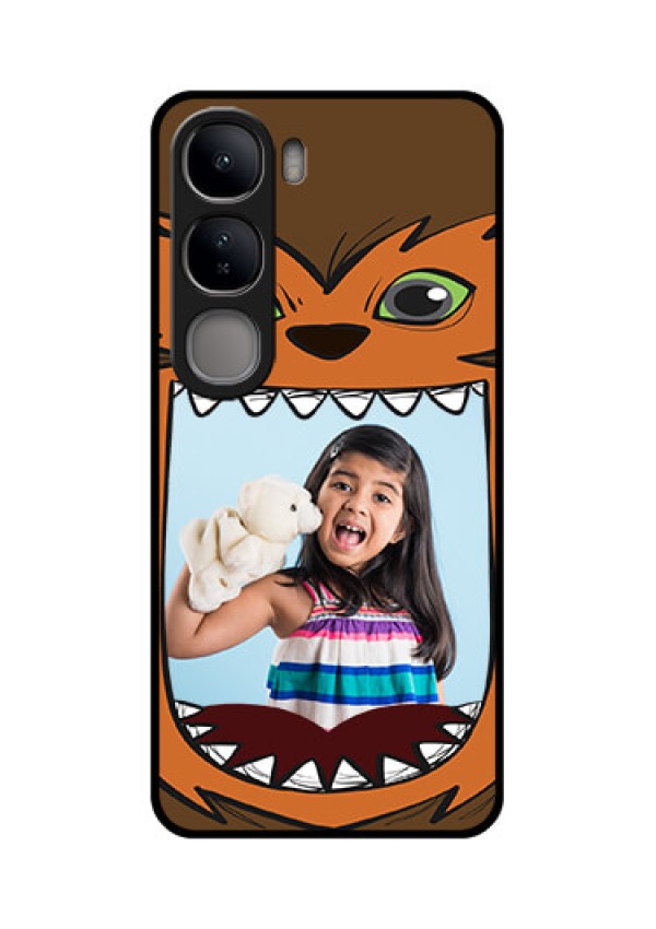 Vivo Y300 5G Custom Glass Phone CaseOwl Monster Back Case Design