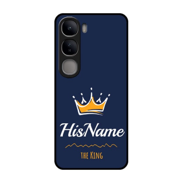 Vivo Y300 5G Custom Glass Phone CaseKing With Name Design