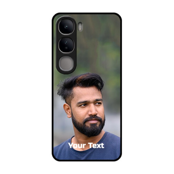 Vivo Y300 5G Custom Glass Phone CasePhoto With Text Design