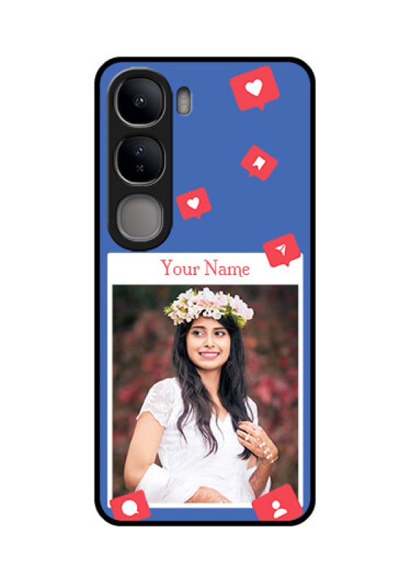 Vivo Y300 5G Custom Glass Phone CaseLike Share And Comment Design