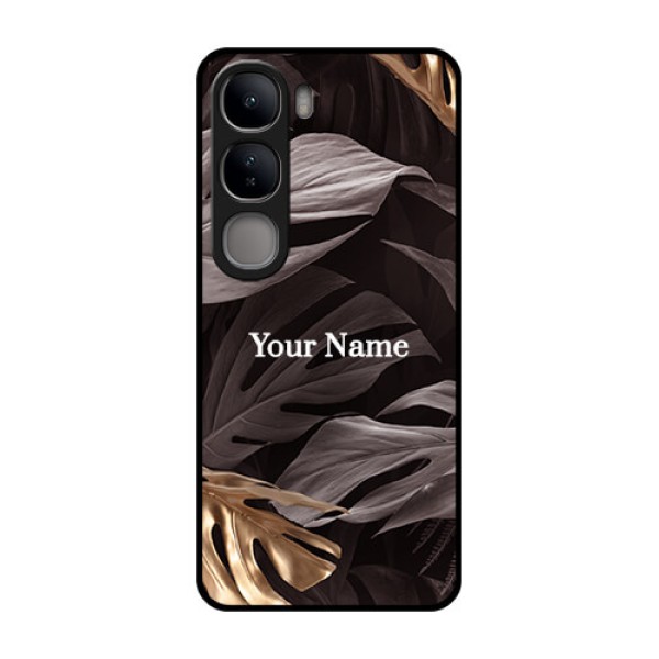 Vivo Y300 5G Custom Glass Phone CaseWild Leaves Digital Paint Design Vivo Y300 5G Custom Glass Phone CaseWild Leaves Digital Paint Design