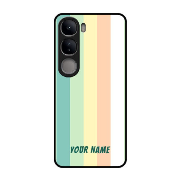 Vivo Y300 5G Custom Glass Phone CaseMulti - Colour Stripes Design Vivo Y300 5G Custom Glass Phone CaseMulti - Colour Stripes Design