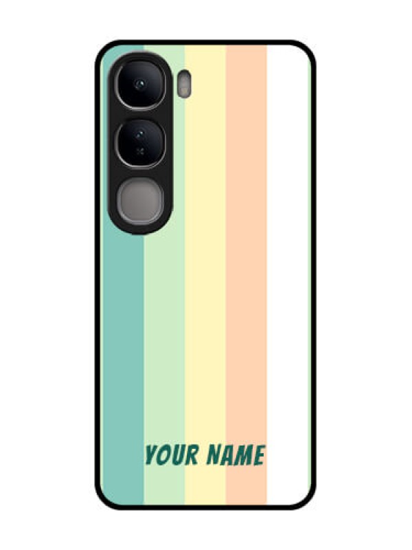 Custom Vivo Y300 5G Custom Glass Phone CaseMulti - Colour Stripes Design