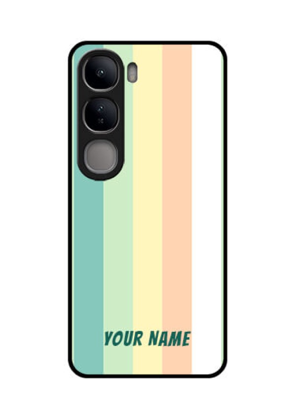 Vivo Y300 5G Custom Glass Phone CaseMulti - Colour Stripes Design