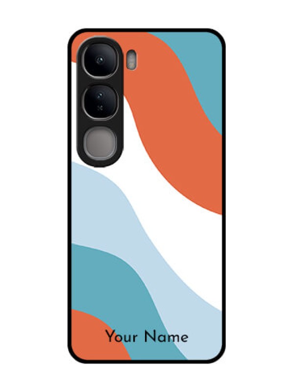 Custom Vivo Y300 5G Custom Glass Phone CaseColoured Waves Design