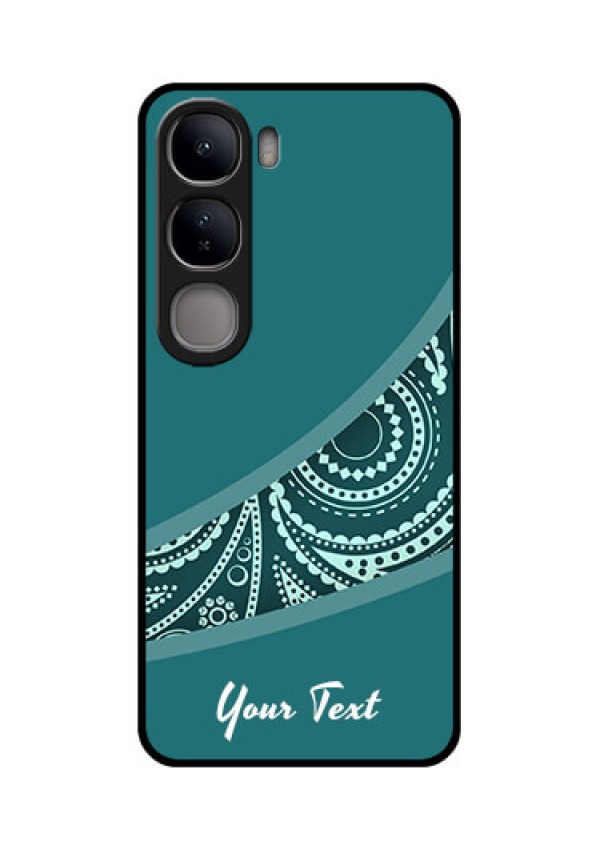 Vivo Y300 5G Custom Glass Phone CaseSemi Visible Floral Design