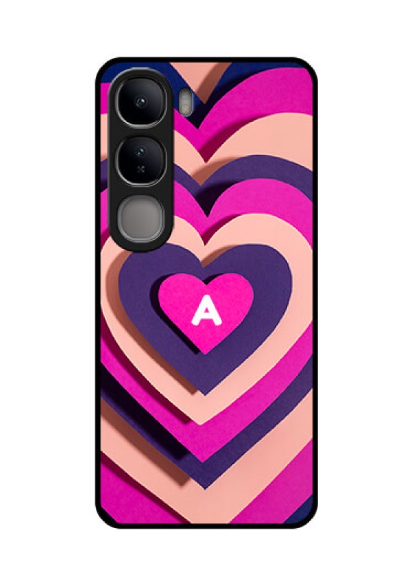 Vivo Y300 5G Custom Glass Phone CaseCute Heart Pattern Design