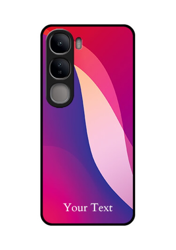 Vivo Y300 5G Custom Glass Phone CaseDigital Abstract Overlap Design