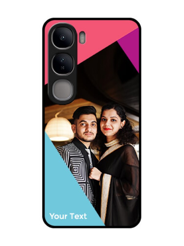 Custom Vivo Y300 5G Custom Glass Phone CaseStacked Triple Colour Design