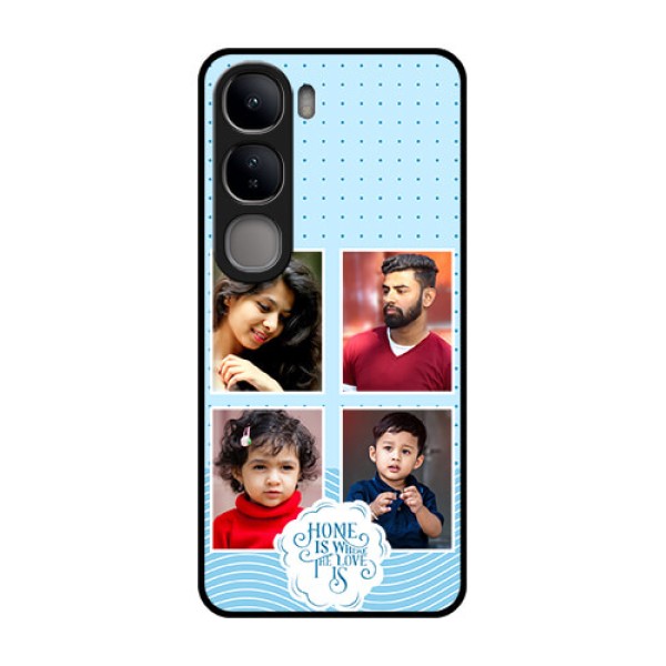 Vivo Y300 5G Custom Glass Phone CaseCute Love Quote With 4 Pic Upload Design Vivo Y300 5G Custom Glass Phone CaseCute Love Quote With 4 Pic Upload Design