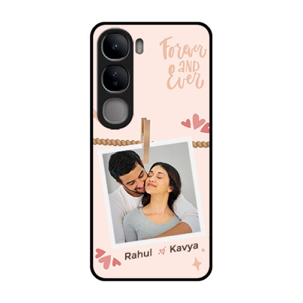 Vivo Y300 5G Custom Glass Phone CaseForever And Ever Love Design Vivo Y300 5G Custom Glass Phone CaseForever And Ever Love Design