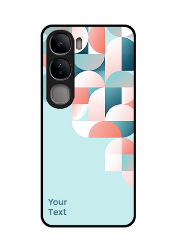 Vivo Y300 5G Custom Glass Phone CaseStylish Semi - Circle Pattern Design