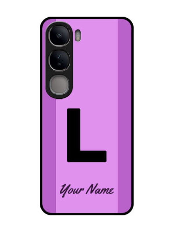 Custom Vivo Y300 5G Custom Glass Phone CaseTricolor Custom Text Design